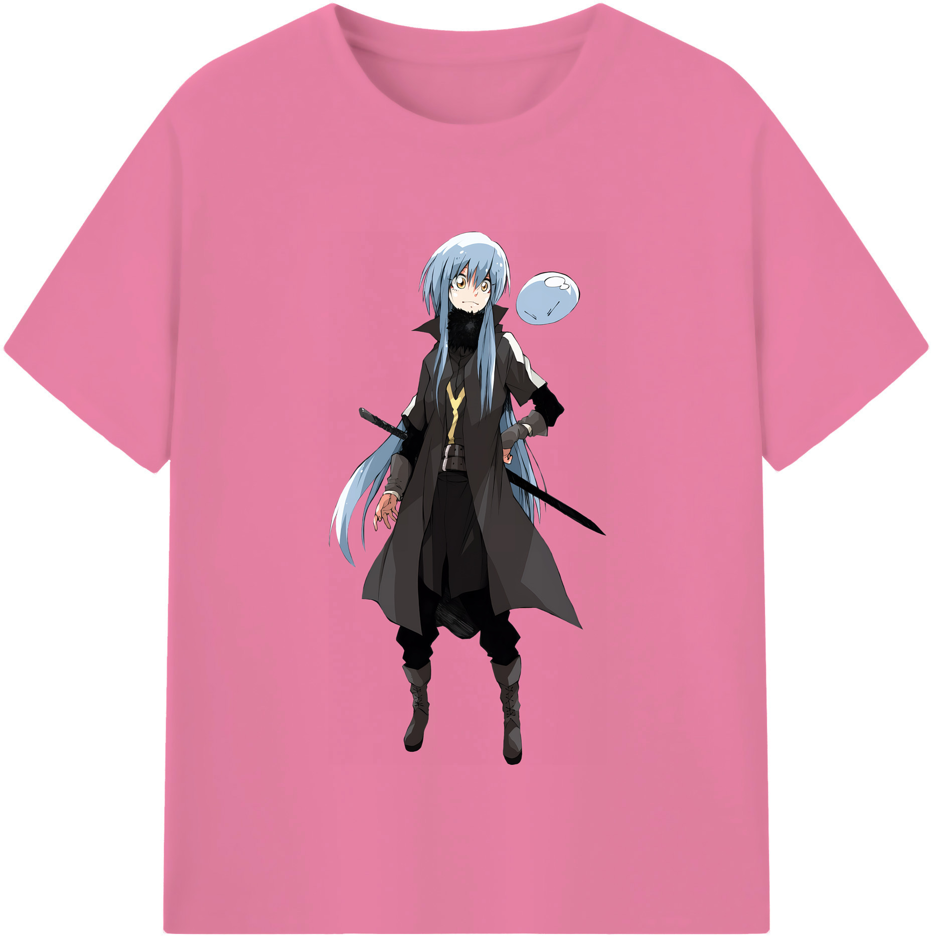 （画像用） 転スラ Regarding Reincarnated to Slime 綿100％半袖Tシャツ（フロントプリント）